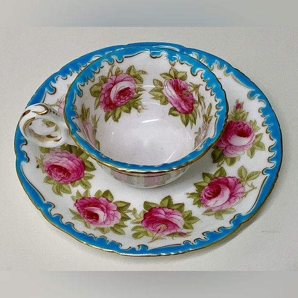 Vintage Royal Cauldon England for Burley Chicago Floral Demitasse Cup & Saucer - Picture 9 of 16